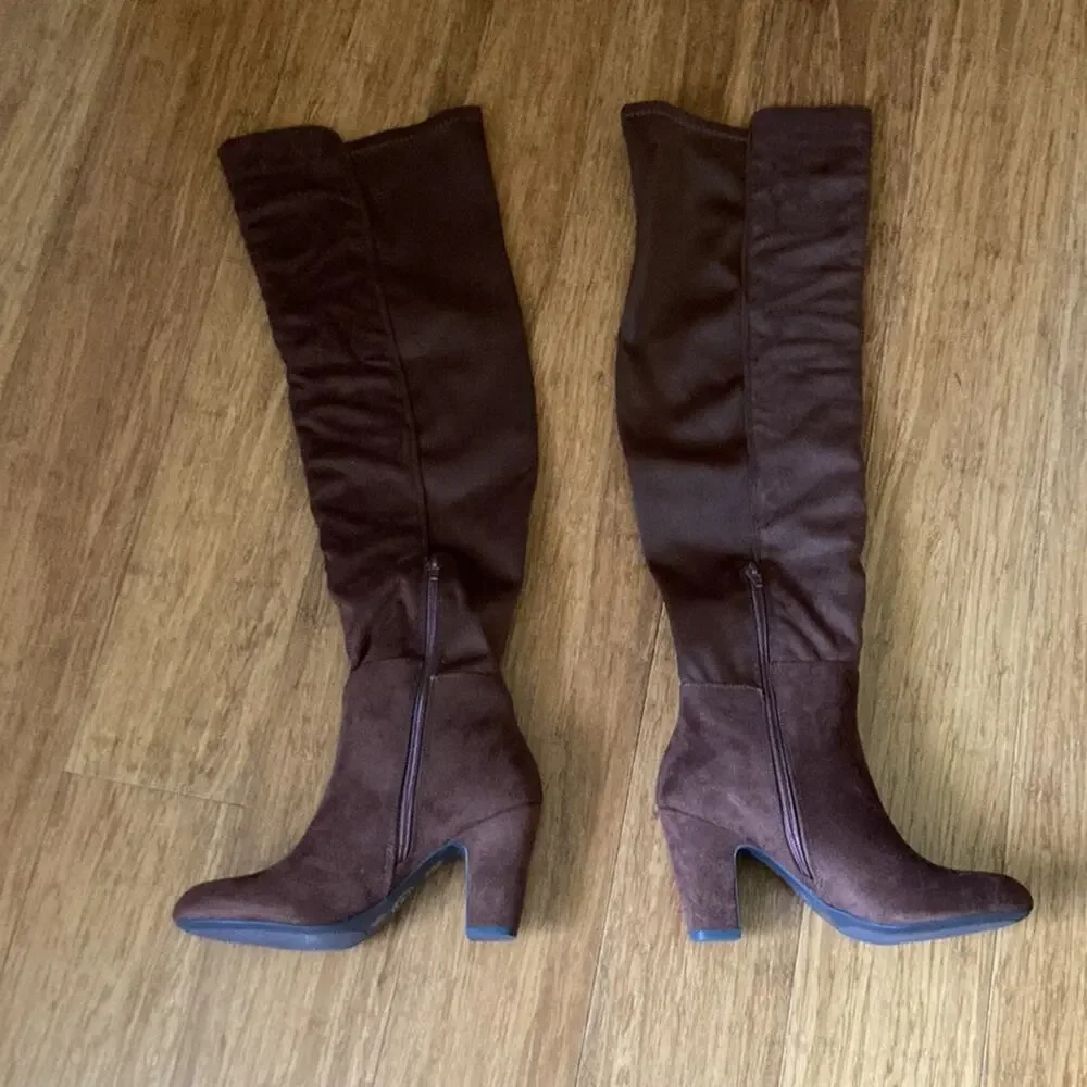 Chinese Laundry Brown Over the Knee Boots, Size 5.5